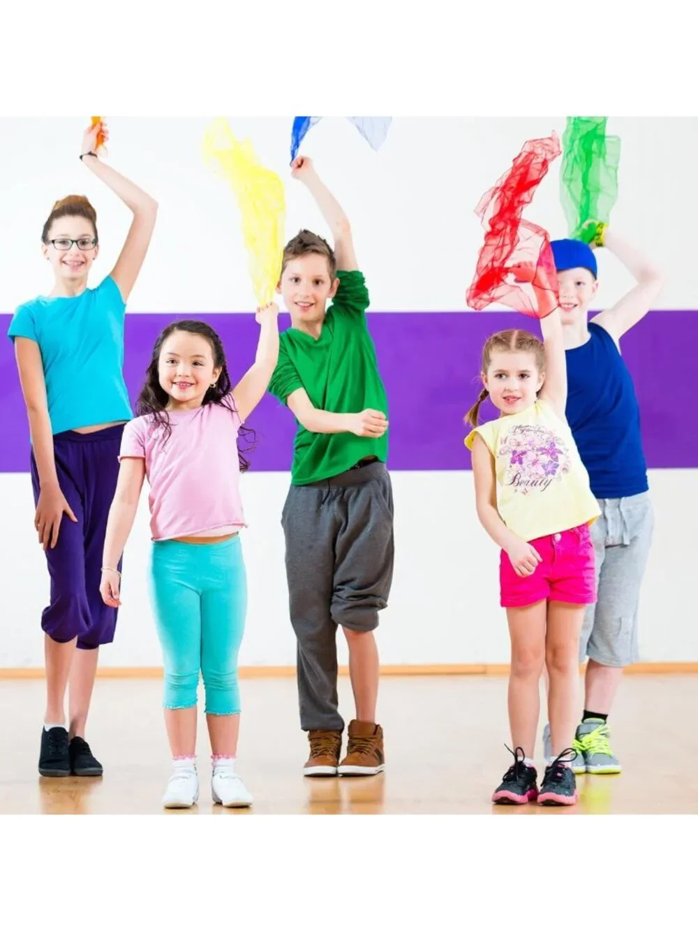 Colorful Dance Scarves for Juggling, Magic Shows, and Creative Play Activities